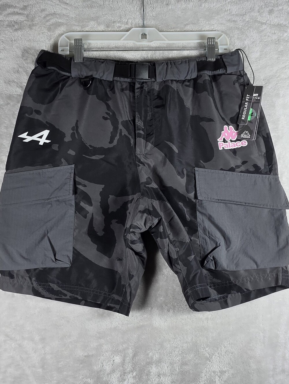 Palace x Kappa For Alpine Nylon Pit Shorts Mens Size Large Night Desert Camo NWT